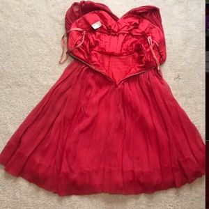 Vintage Retro Young Modes Silk Party Dress
